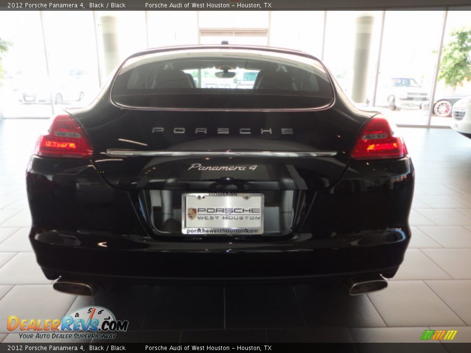 2012 Porsche Panamera 4 Black / Black Photo #4