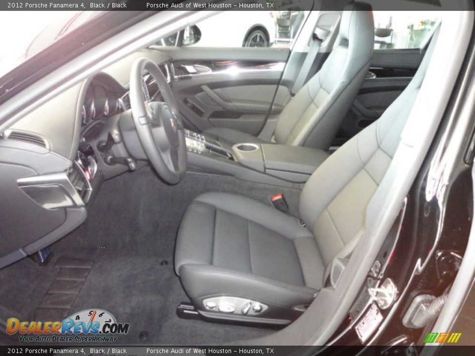 2012 Porsche Panamera 4 Black / Black Photo #7