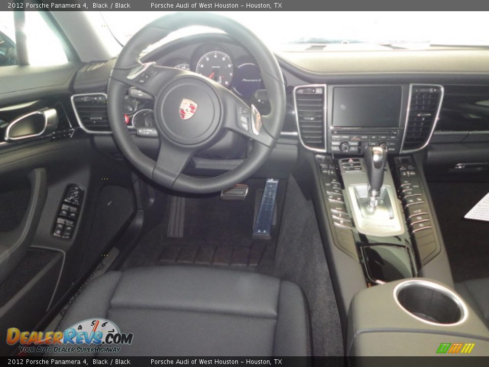 2012 Porsche Panamera 4 Black / Black Photo #10