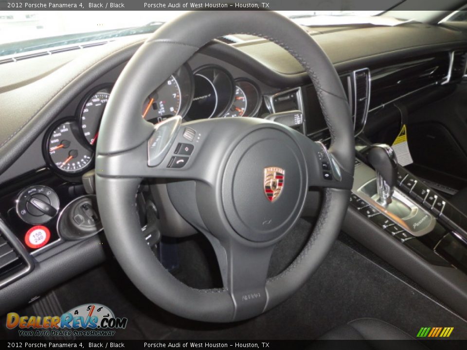 2012 Porsche Panamera 4 Black / Black Photo #13