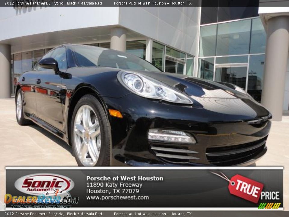 2012 Porsche Panamera S Hybrid Black / Marsala Red Photo #1