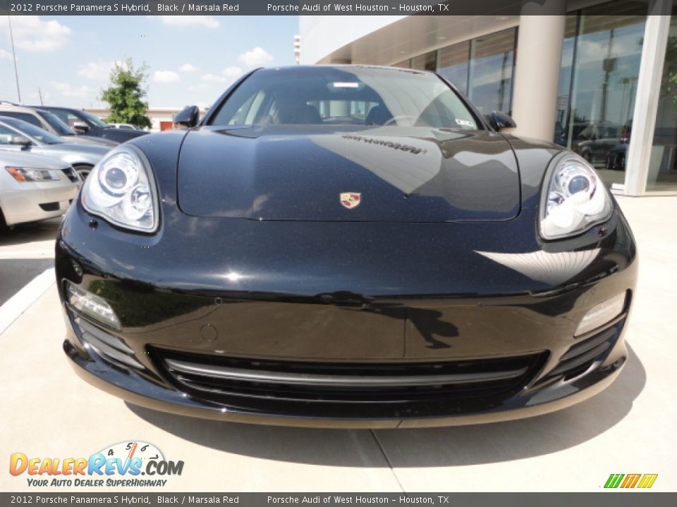 2012 Porsche Panamera S Hybrid Black / Marsala Red Photo #2