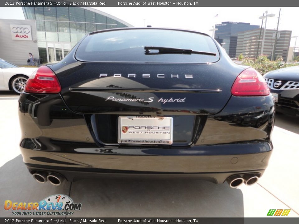 2012 Porsche Panamera S Hybrid Black / Marsala Red Photo #4