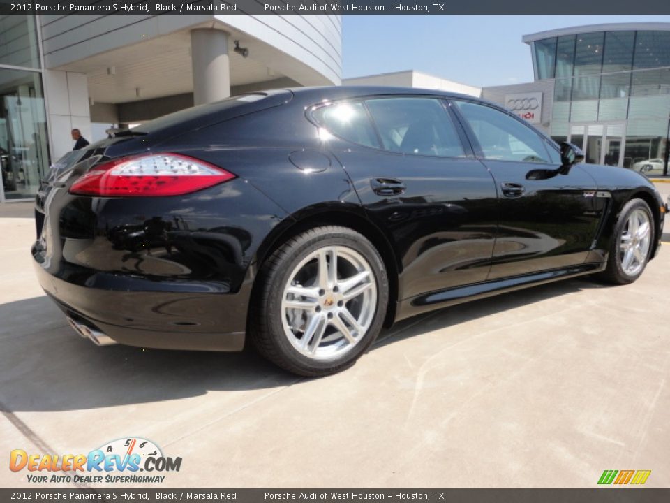 2012 Porsche Panamera S Hybrid Black / Marsala Red Photo #5