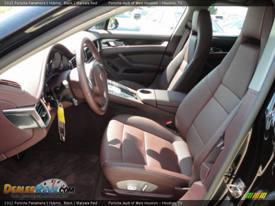 Marsala Red Interior 2012 Porsche Panamera S Hybrid Photo