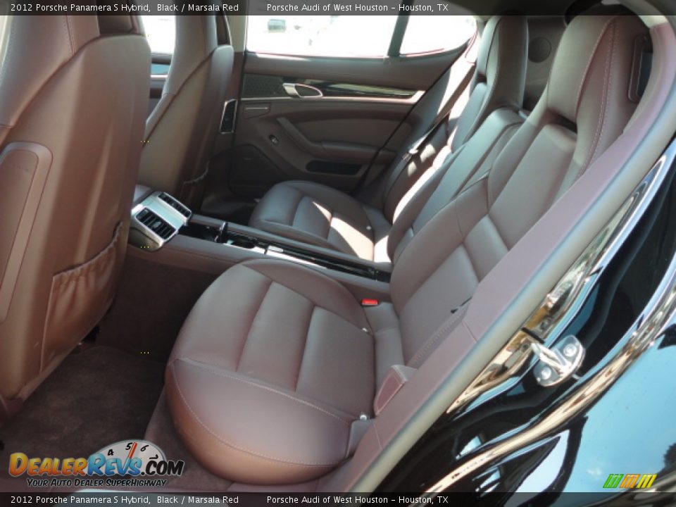 Marsala Red Interior - 2012 Porsche Panamera S Hybrid Photo #8