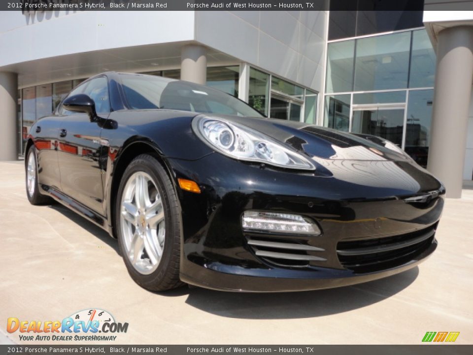 2012 Porsche Panamera S Hybrid Black / Marsala Red Photo #12