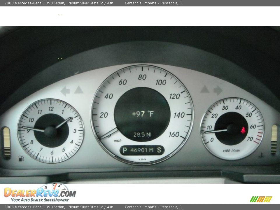 2008 Mercedes-Benz E 350 Sedan Iridium Silver Metallic / Ash Photo #30