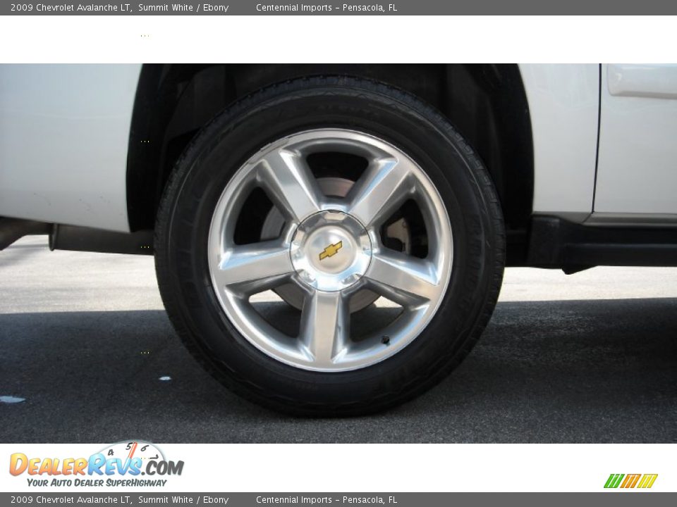2009 Chevrolet Avalanche LT Summit White / Ebony Photo #14