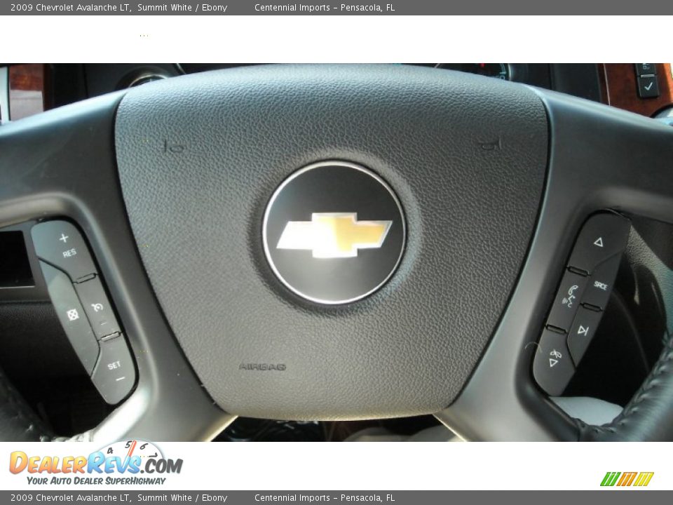 2009 Chevrolet Avalanche LT Summit White / Ebony Photo #36