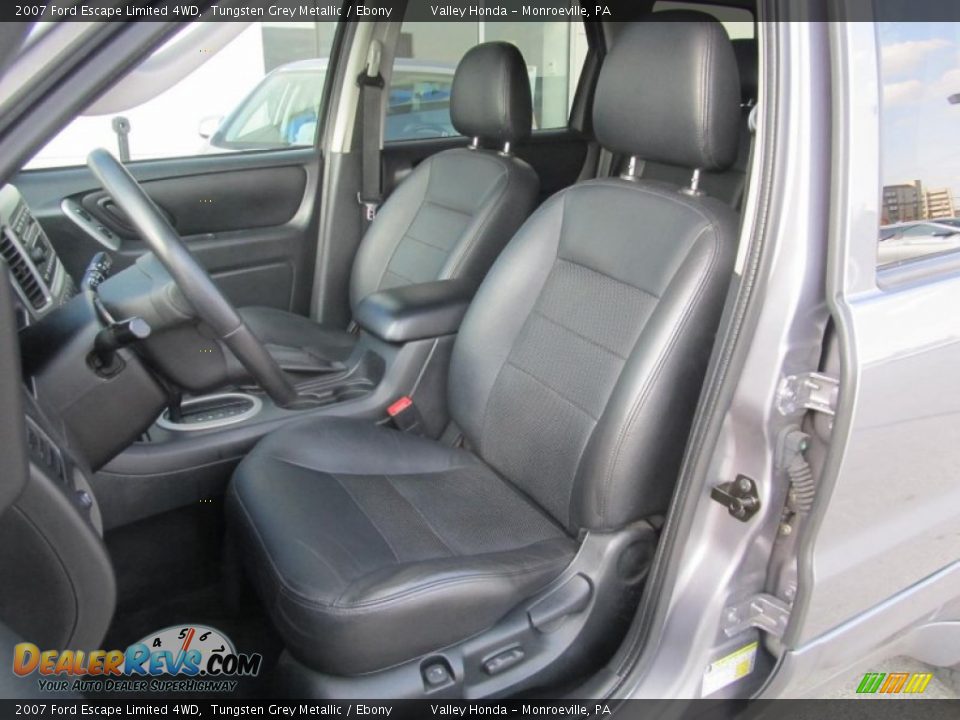 Ebony Interior - 2007 Ford Escape Limited 4WD Photo #9