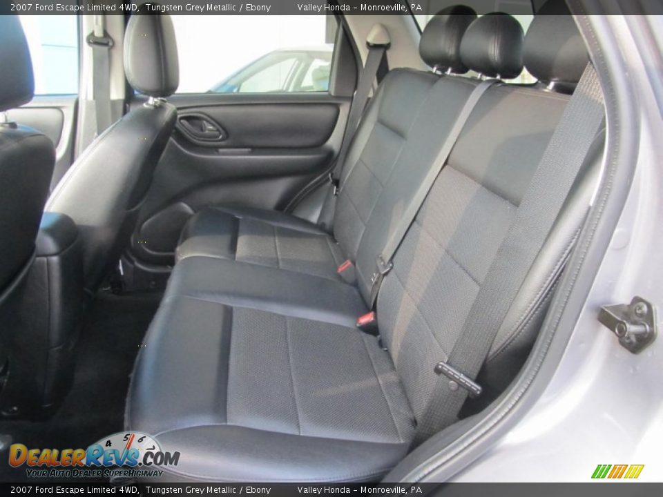 Ebony Interior - 2007 Ford Escape Limited 4WD Photo #10