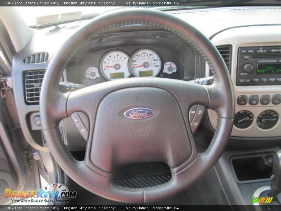 2007 Ford Escape Limited 4WD Steering Wheel Photo #11