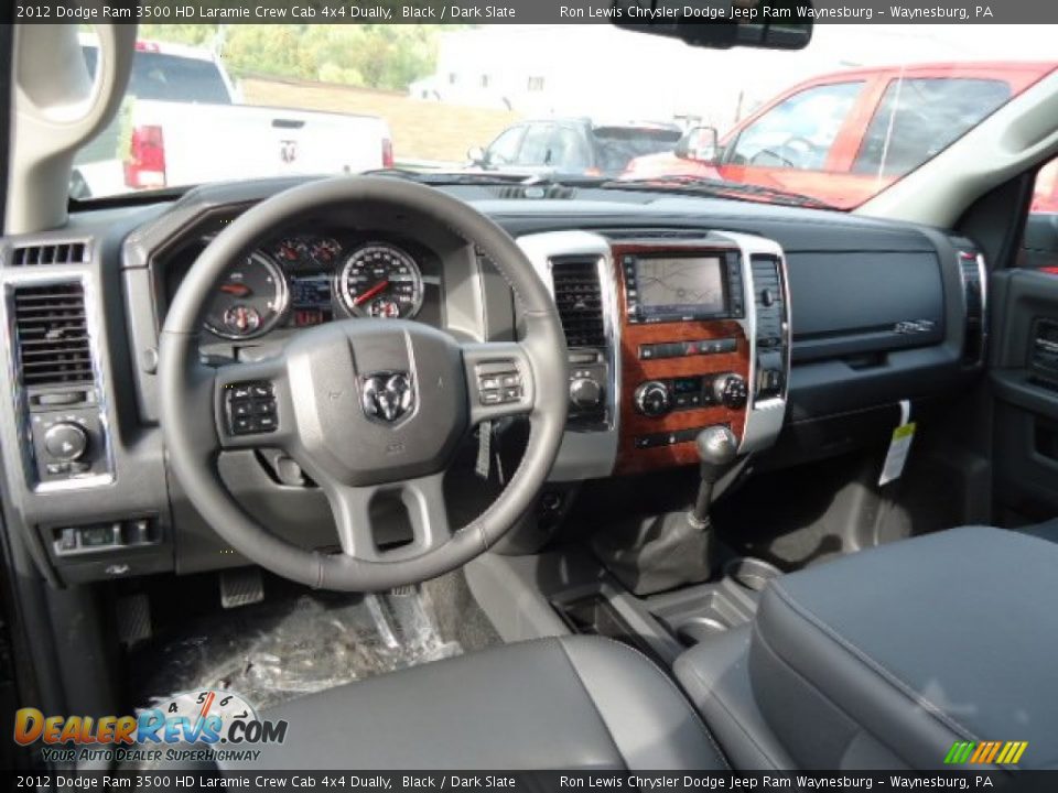 Dashboard of 2012 Dodge Ram 3500 HD Laramie Crew Cab 4x4 Dually Photo #11