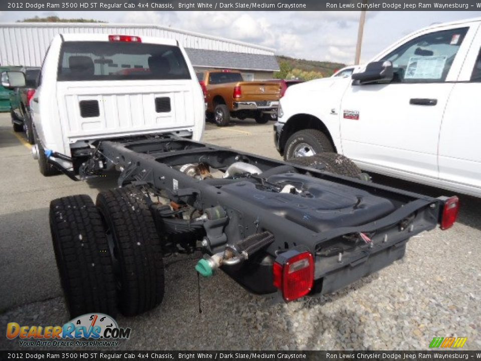 2012 Dodge Ram 3500 HD ST Regular Cab 4x4 Chassis Bright White / Dark Slate/Medium Graystone Photo #2