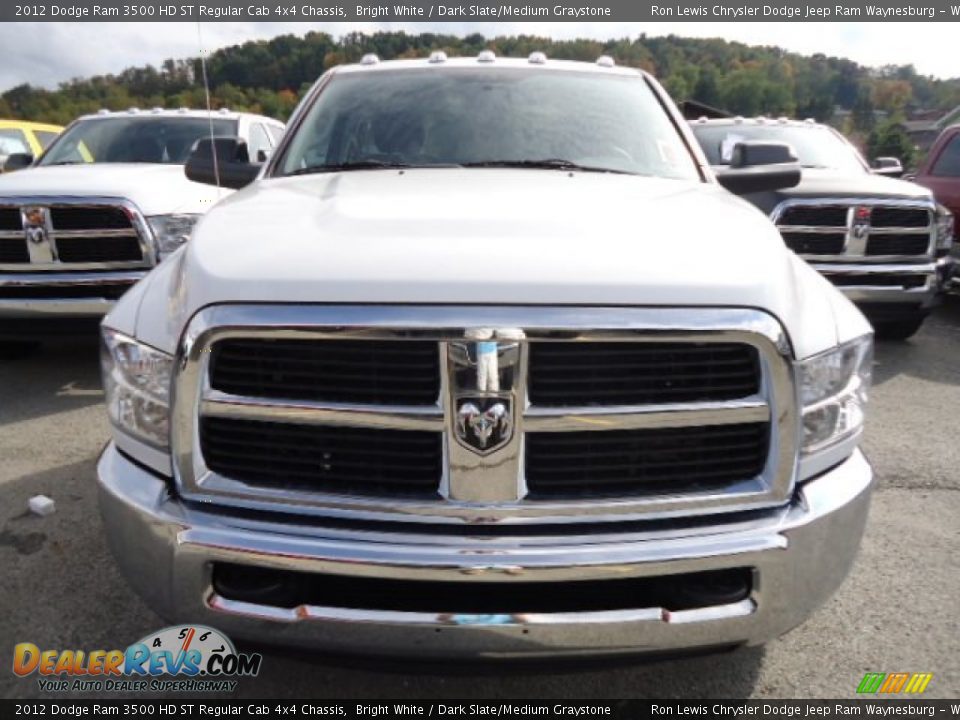 2012 Dodge Ram 3500 HD ST Regular Cab 4x4 Chassis Bright White / Dark Slate/Medium Graystone Photo #6