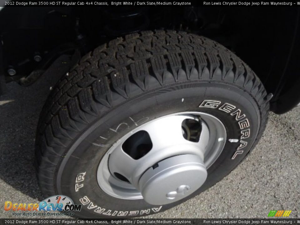 2012 Dodge Ram 3500 HD ST Regular Cab 4x4 Chassis Bright White / Dark Slate/Medium Graystone Photo #7