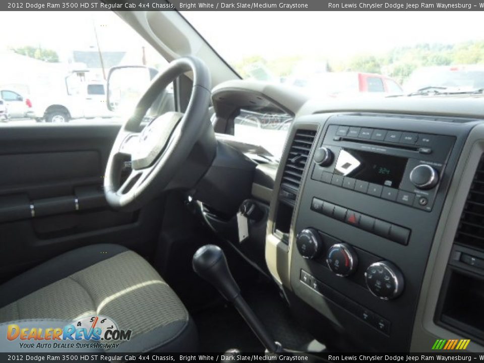 2012 Dodge Ram 3500 HD ST Regular Cab 4x4 Chassis Bright White / Dark Slate/Medium Graystone Photo #8