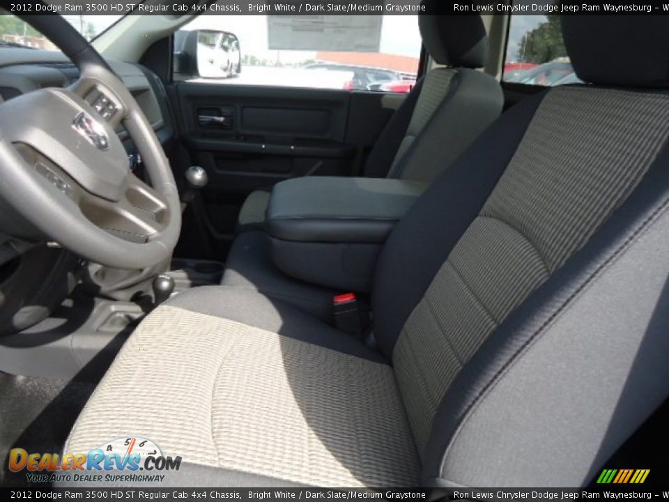 2012 Dodge Ram 3500 HD ST Regular Cab 4x4 Chassis Bright White / Dark Slate/Medium Graystone Photo #10