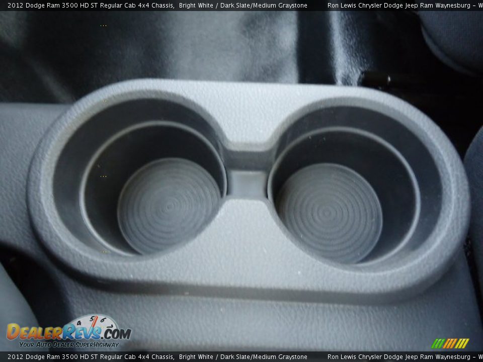 2012 Dodge Ram 3500 HD ST Regular Cab 4x4 Chassis Bright White / Dark Slate/Medium Graystone Photo #18