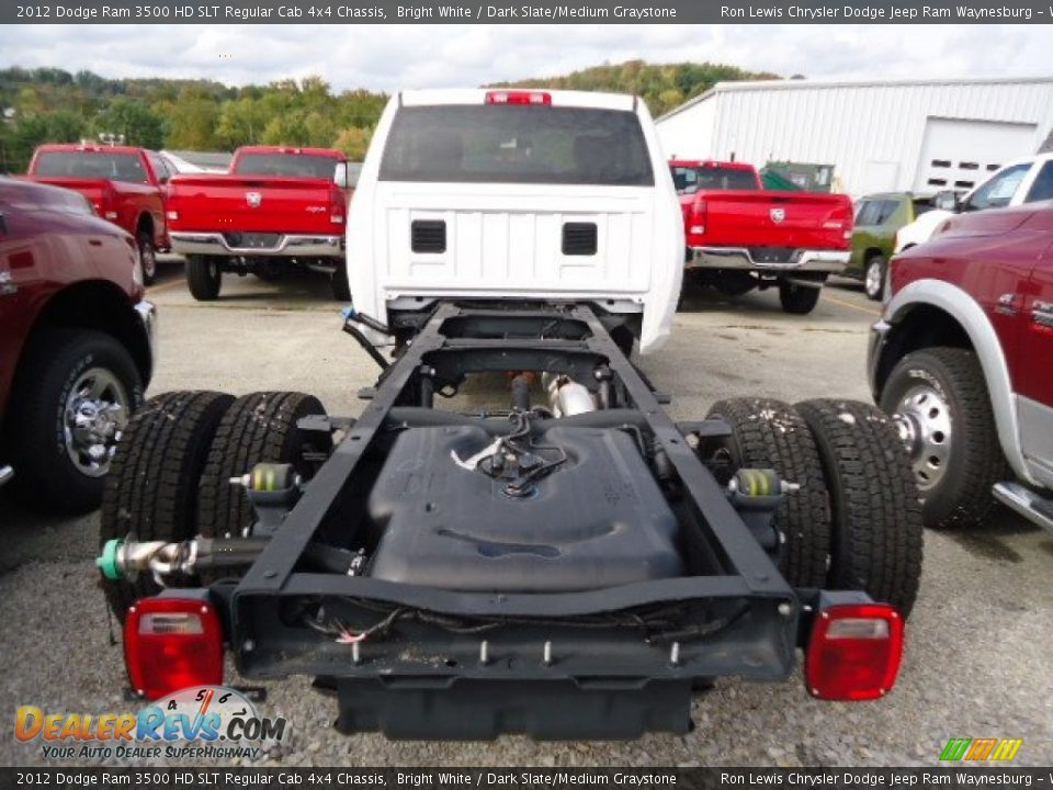 2012 Dodge Ram 3500 HD SLT Regular Cab 4x4 Chassis Bright White / Dark Slate/Medium Graystone Photo #3
