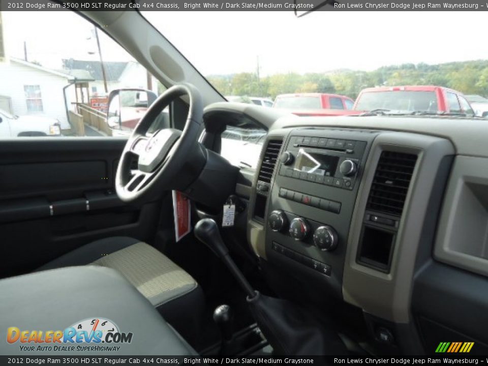 2012 Dodge Ram 3500 HD SLT Regular Cab 4x4 Chassis Bright White / Dark Slate/Medium Graystone Photo #5