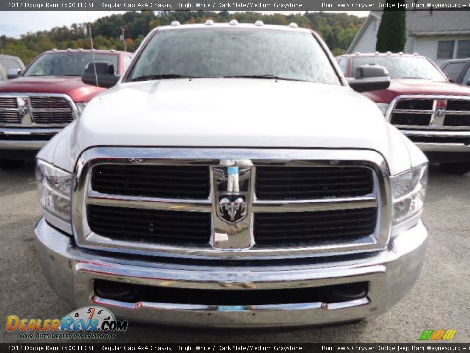 2012 Dodge Ram 3500 HD SLT Regular Cab 4x4 Chassis Bright White / Dark Slate/Medium Graystone Photo #8