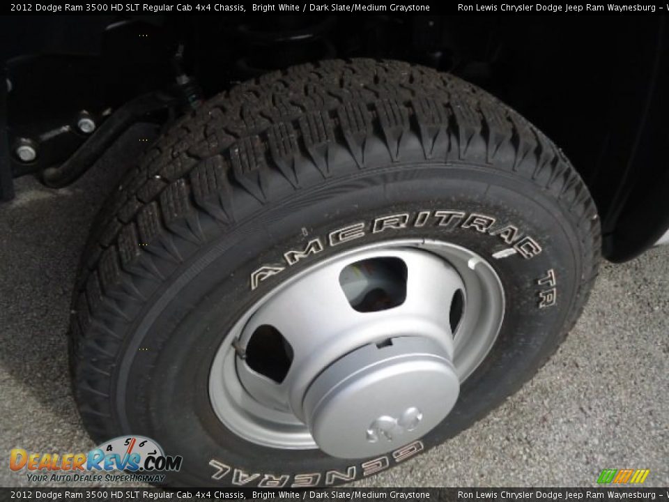 2012 Dodge Ram 3500 HD SLT Regular Cab 4x4 Chassis Bright White / Dark Slate/Medium Graystone Photo #9