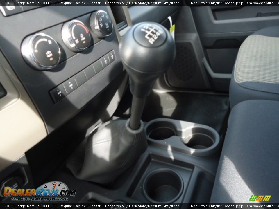 2012 Dodge Ram 3500 HD SLT Regular Cab 4x4 Chassis Bright White / Dark Slate/Medium Graystone Photo #14