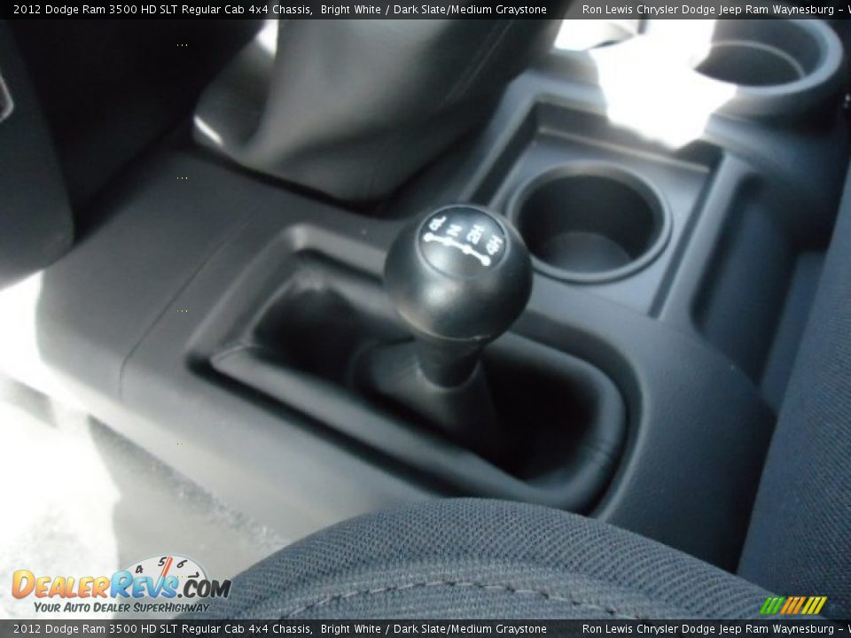 2012 Dodge Ram 3500 HD SLT Regular Cab 4x4 Chassis Bright White / Dark Slate/Medium Graystone Photo #15