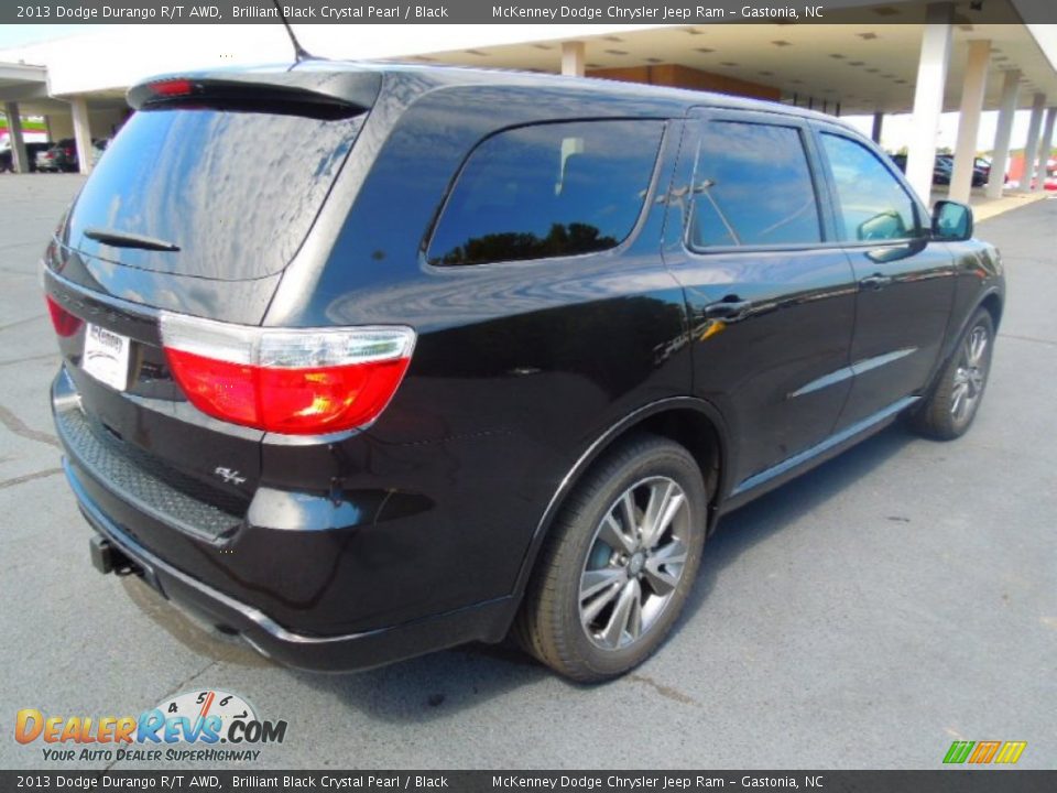 2013 Dodge Durango R/T AWD Brilliant Black Crystal Pearl / Black Photo #6