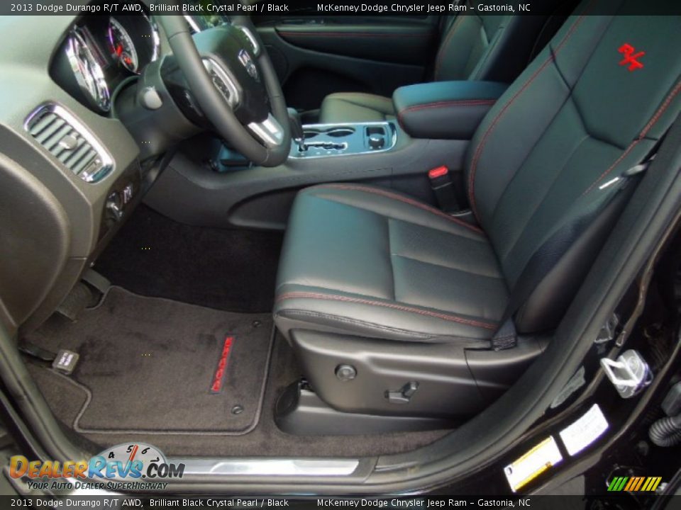 Black Interior - 2013 Dodge Durango R/T AWD Photo #8