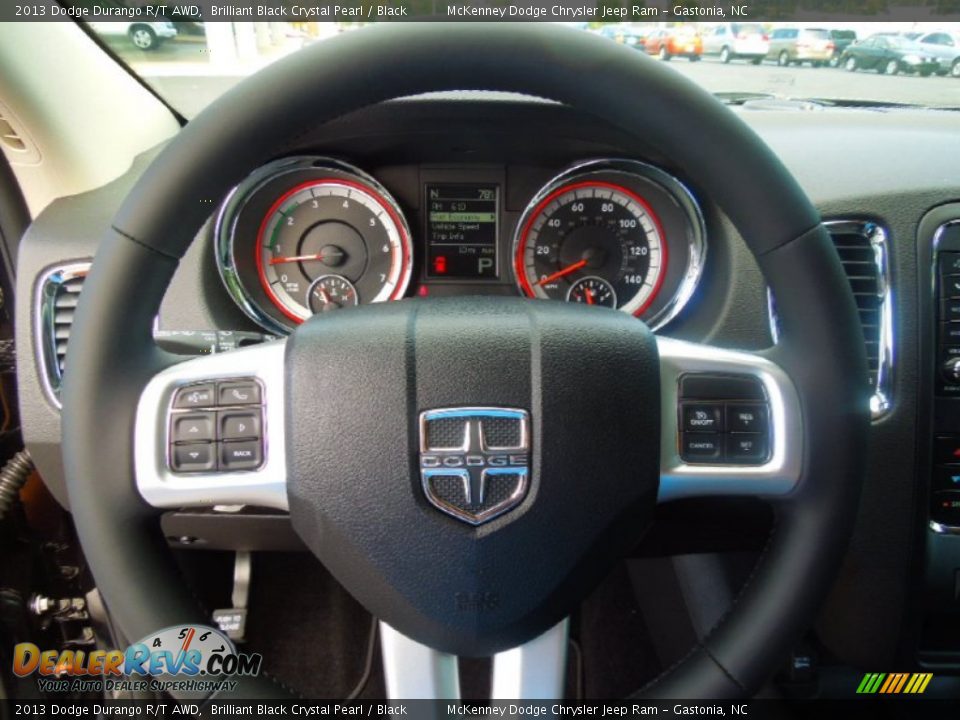2013 Dodge Durango R/T AWD Steering Wheel Photo #16