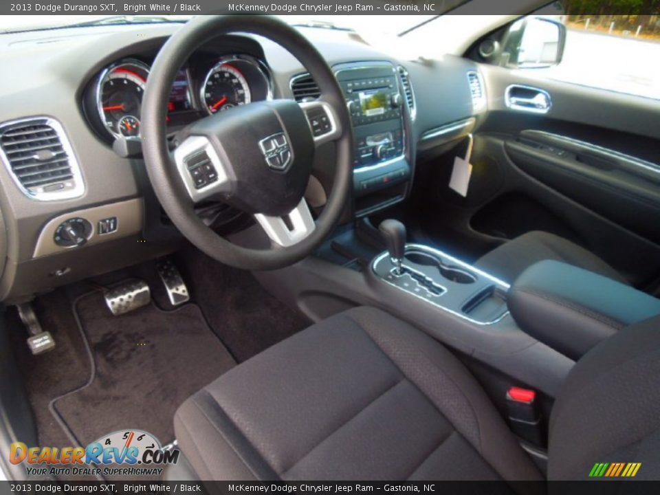 Black Interior - 2013 Dodge Durango SXT Photo #26
