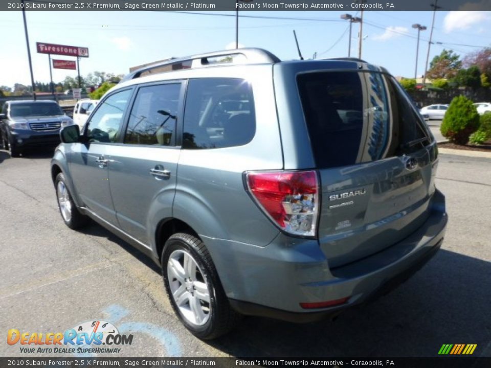 2010 Subaru Forester 2.5 X Premium Sage Green Metallic / Platinum Photo #3