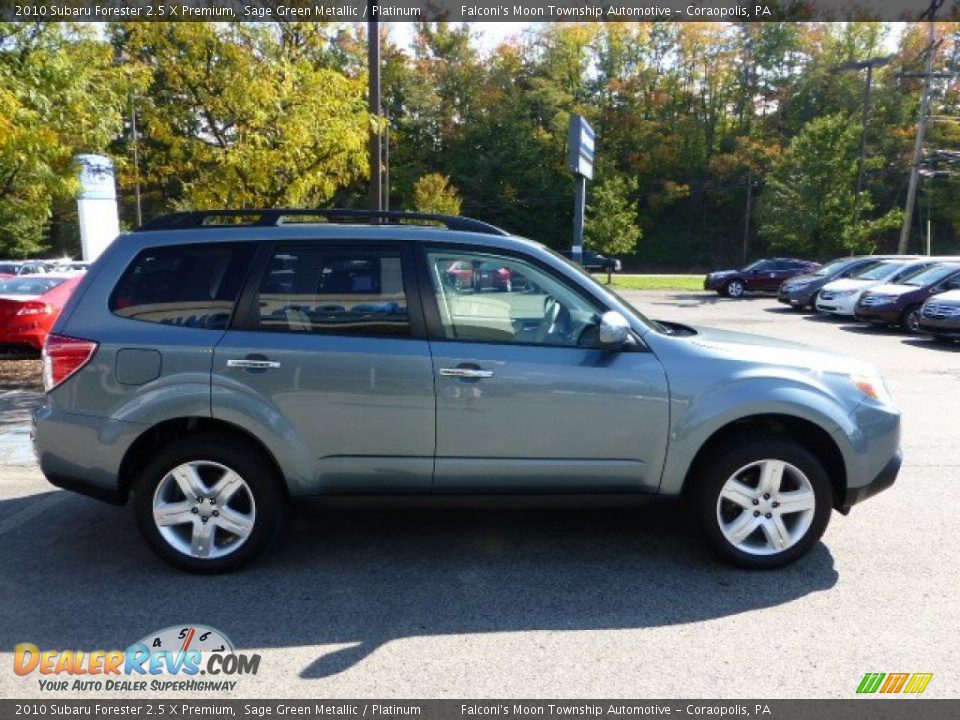 2010 Subaru Forester 2.5 X Premium Sage Green Metallic / Platinum Photo #6