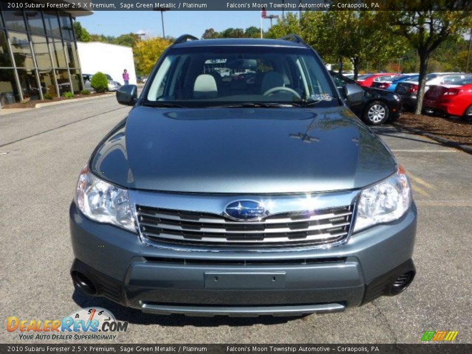2010 Subaru Forester 2.5 X Premium Sage Green Metallic / Platinum Photo #8