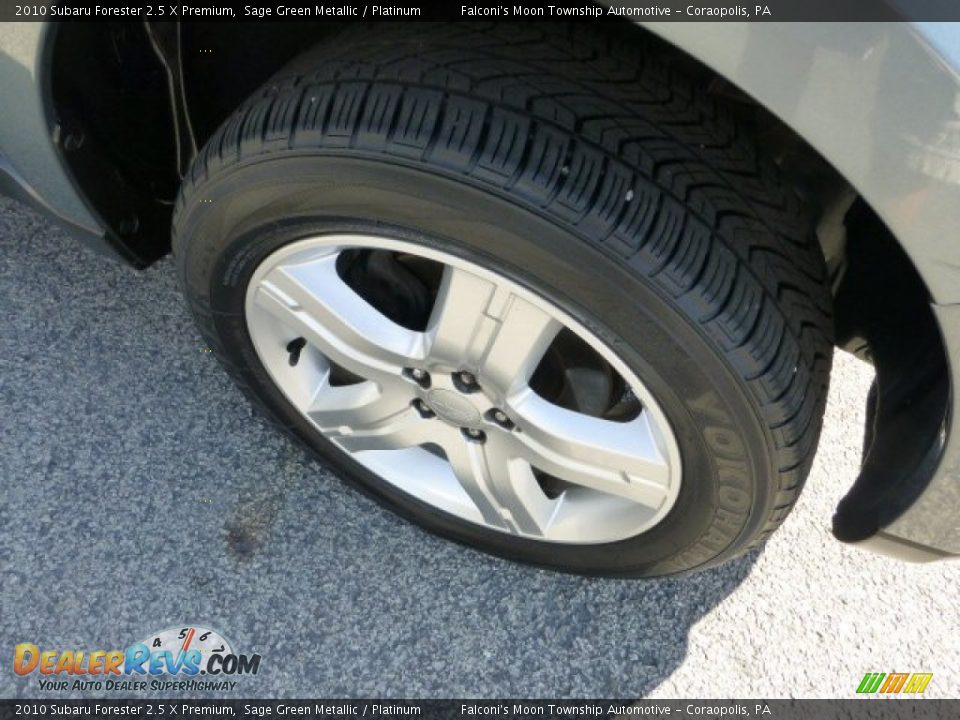 2010 Subaru Forester 2.5 X Premium Sage Green Metallic / Platinum Photo #9