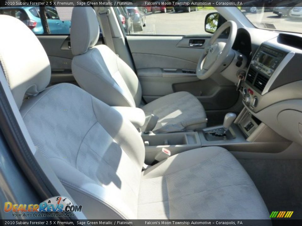 2010 Subaru Forester 2.5 X Premium Sage Green Metallic / Platinum Photo #10