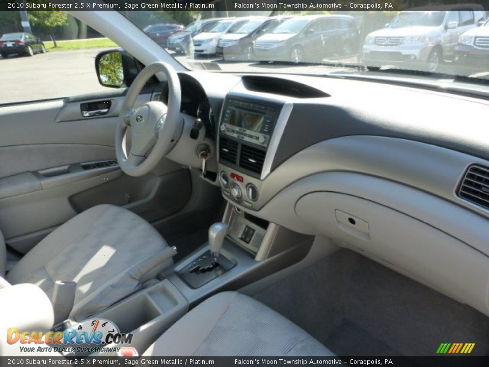 2010 Subaru Forester 2.5 X Premium Sage Green Metallic / Platinum Photo #11