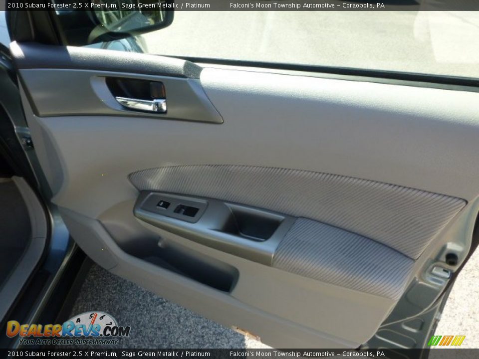 2010 Subaru Forester 2.5 X Premium Sage Green Metallic / Platinum Photo #12