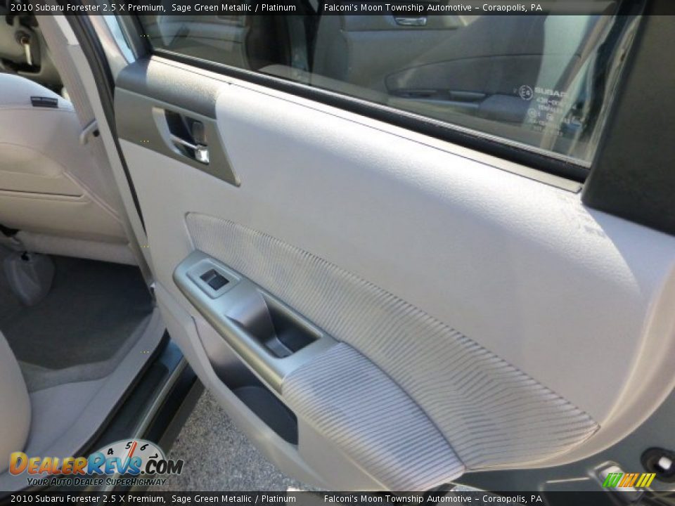 2010 Subaru Forester 2.5 X Premium Sage Green Metallic / Platinum Photo #14