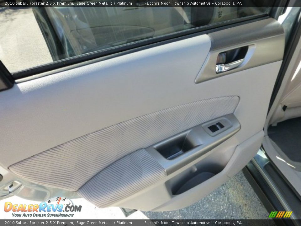 2010 Subaru Forester 2.5 X Premium Sage Green Metallic / Platinum Photo #18