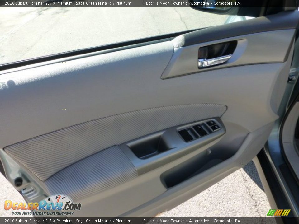 2010 Subaru Forester 2.5 X Premium Sage Green Metallic / Platinum Photo #19