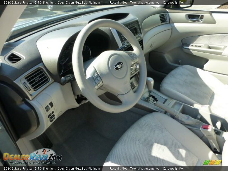 2010 Subaru Forester 2.5 X Premium Sage Green Metallic / Platinum Photo #20