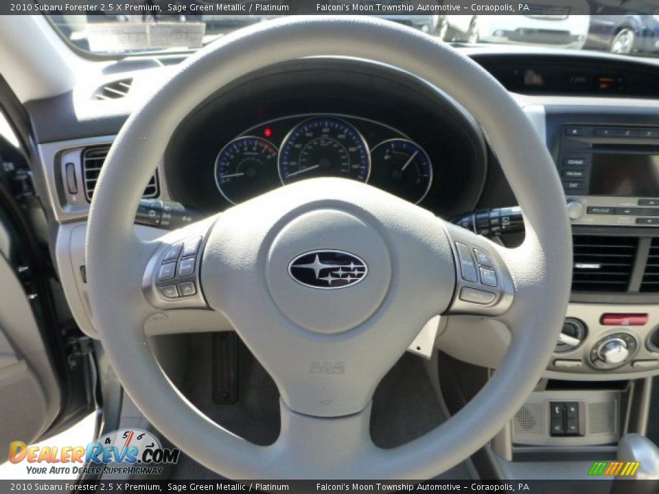 2010 Subaru Forester 2.5 X Premium Sage Green Metallic / Platinum Photo #22