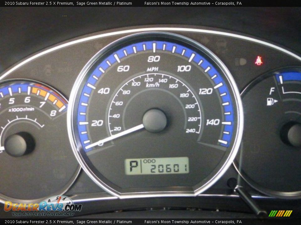 2010 Subaru Forester 2.5 X Premium Sage Green Metallic / Platinum Photo #25