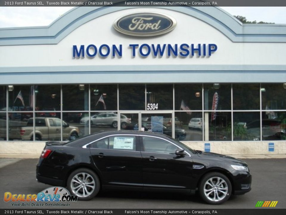 2013 Ford Taurus SEL Tuxedo Black Metallic / Charcoal Black Photo #1