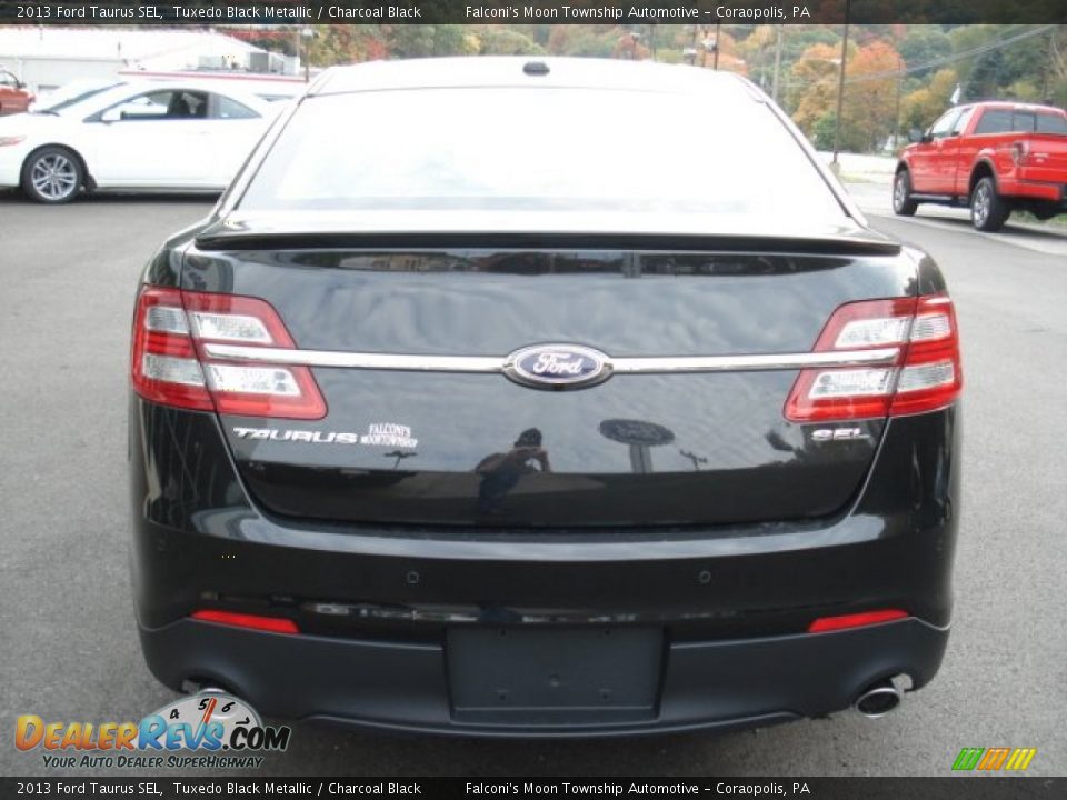 2013 Ford Taurus SEL Tuxedo Black Metallic / Charcoal Black Photo #7