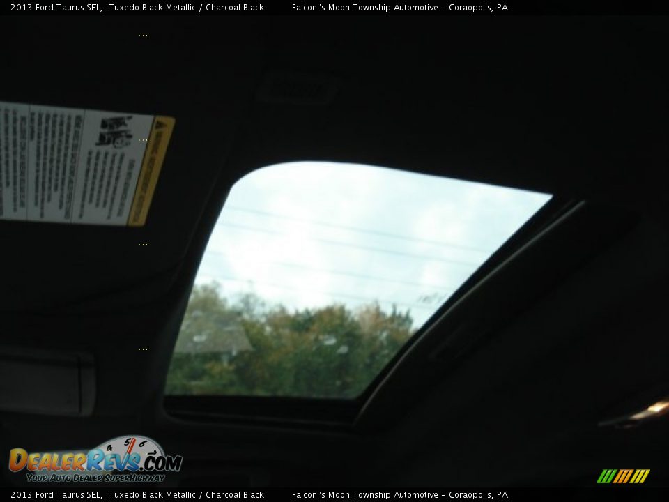 2013 Ford Taurus SEL Tuxedo Black Metallic / Charcoal Black Photo #14